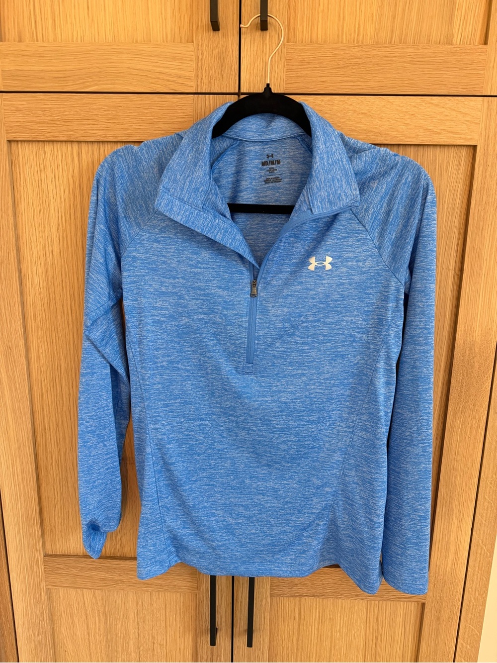 UA Light Blue Heather Zip-Up Performance Jacket